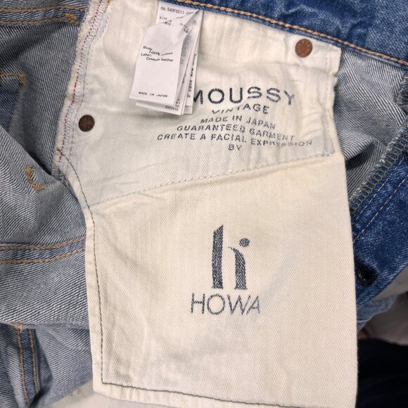 NWT Moussy Vintage Siena Straight Jeans Size 30 Cotton Light Wash Button Fly - Picture 14 of 16